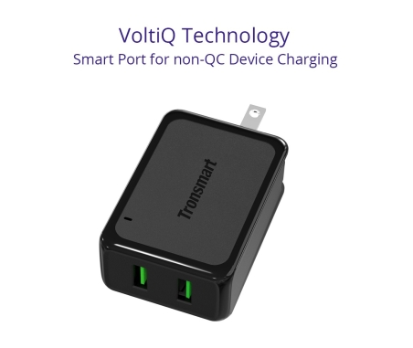 Tronsmart W2TF 36W Dual Port Qualcomm Quick Charge 3.0&VoltiQ Wall Charger