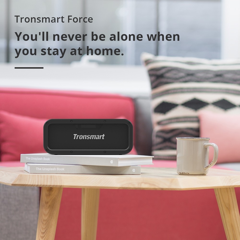 Tronsmart Force X 60W Altavoz portátil impermeable al aire libre Bluetooth  5.0