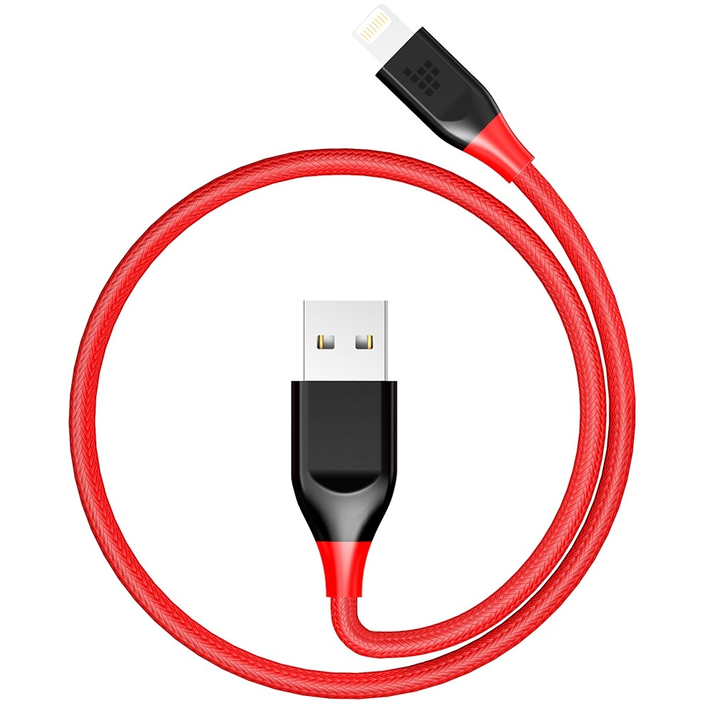 [Apple MFi Certificado] Tronsmart Cable Lightning Doble Trenzado Nylon 19AWG Cable Lightning 0.3M