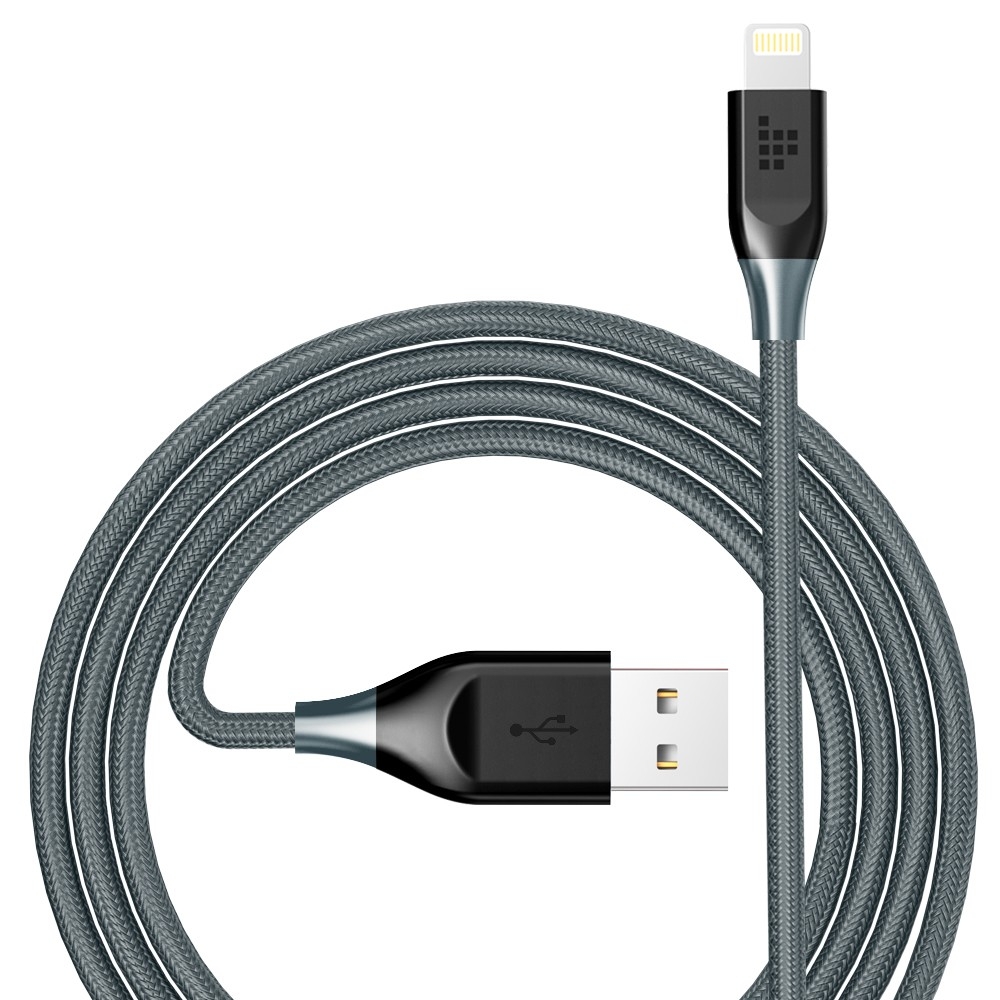 [Apple MFi Certificado] Tronsmart Cable Lightning Doble Trenzado Nylon 19AWG Cable Lightning 1.8M